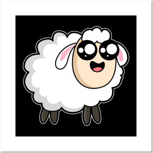 Cute Baby Sheep Posters and Art